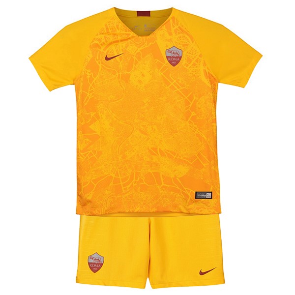 Camiseta AS Roma 3ª Niños 2018/19 Amarillo